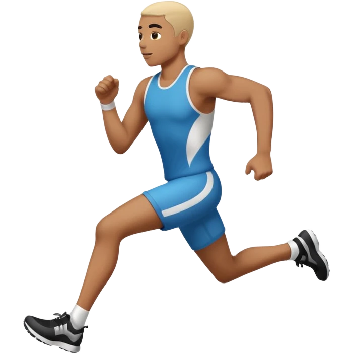 Une personne qui court à la vitesse emoji