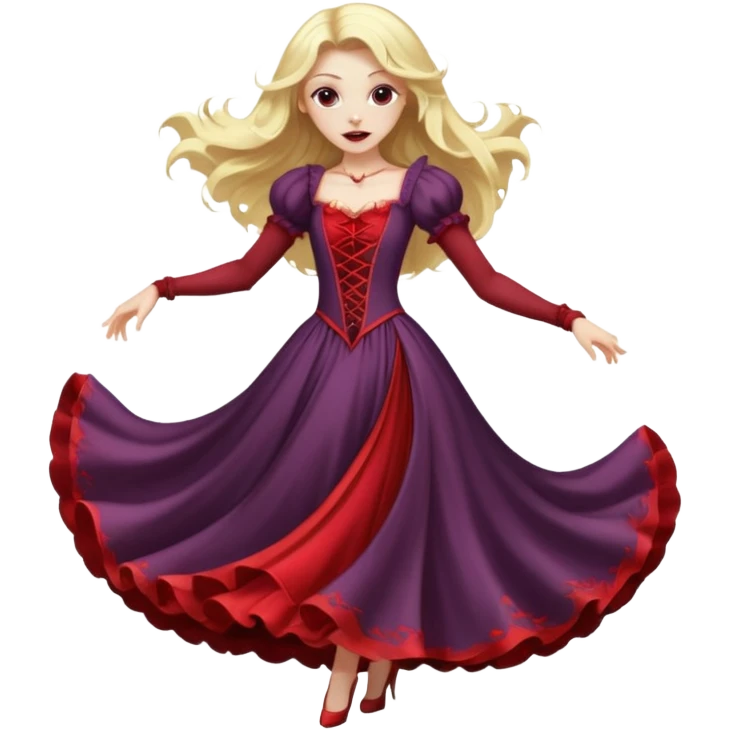 Blond Vampire Girl dancing  emoji