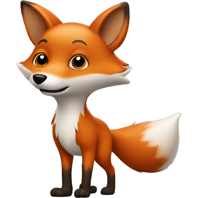 Walking fox emoji