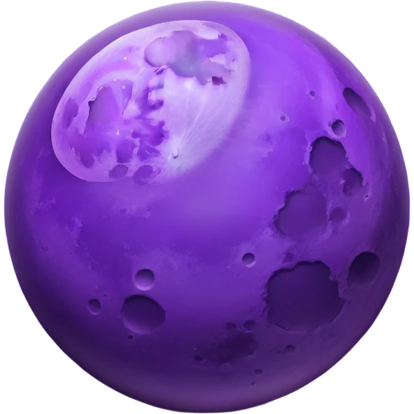 Purple moon emoji