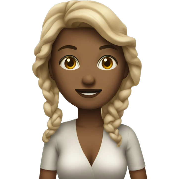 Woman on beach  emoji