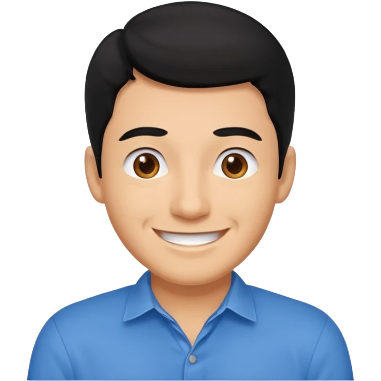 mach mir einen fitness typen der männlichist  mit schwarzen haaren der froh und glücklich ist emoji