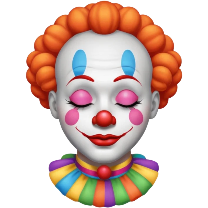 clown with closed eyes  emoji