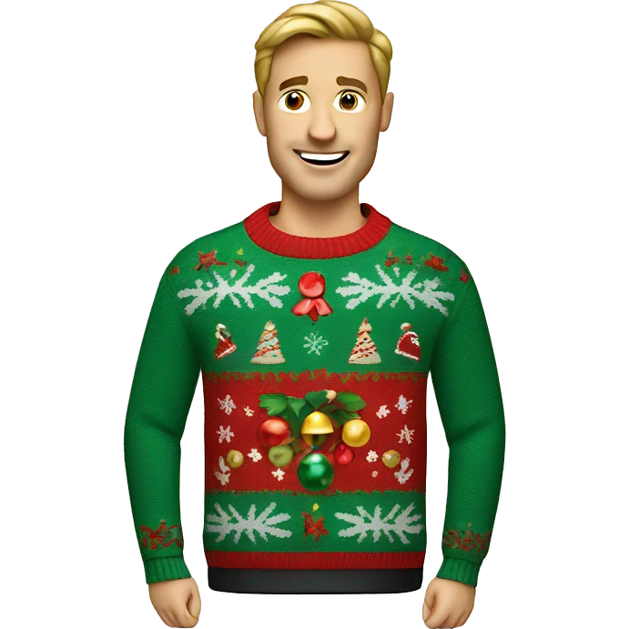 ugly christmas sweater emoji
