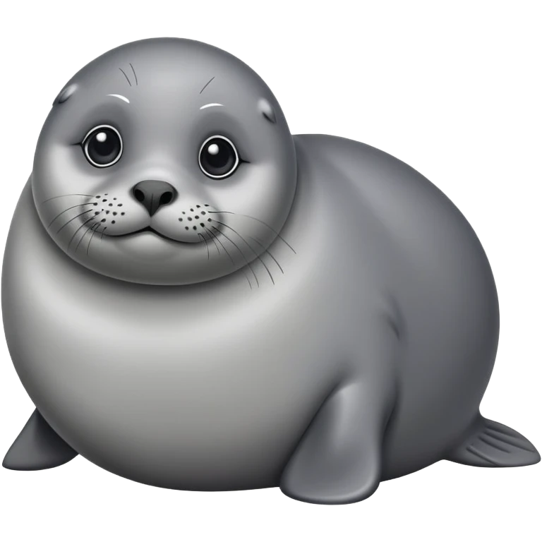 Fat cute seal emoji