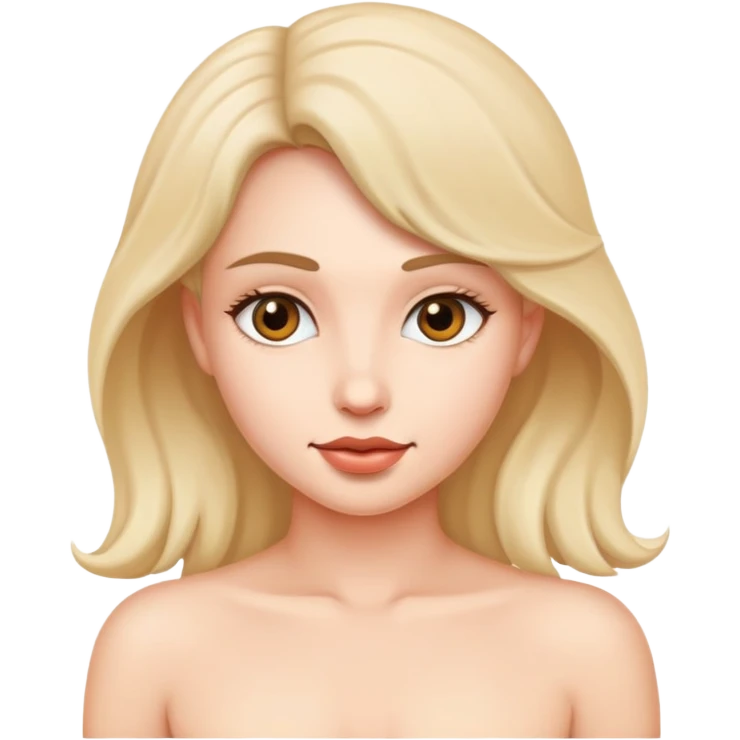 Голая девушка  emoji