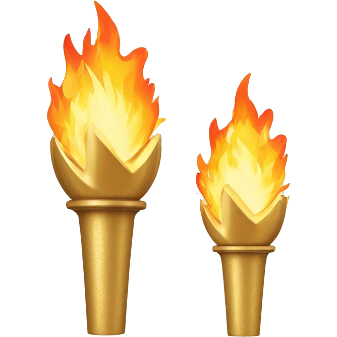 Olympic flame Paris 2024 emoji