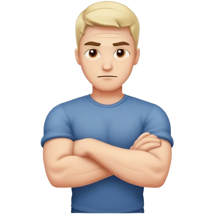 Mad arms crossed emoji