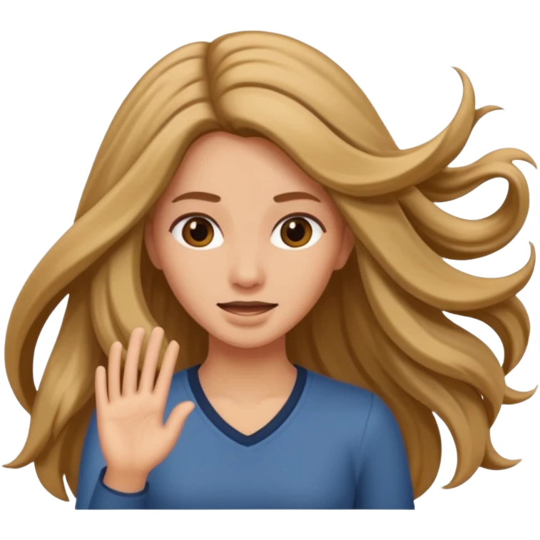 Hair flip emoji  emoji