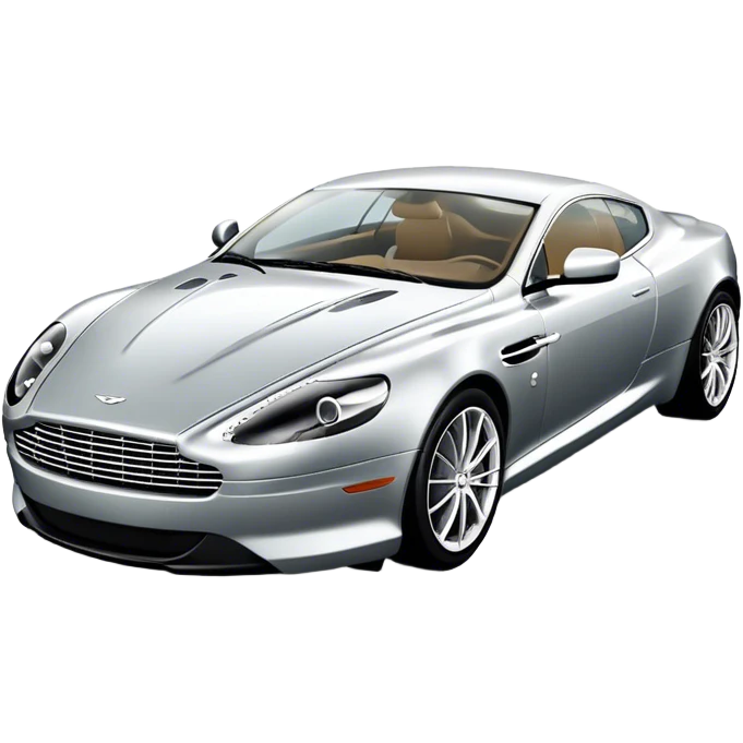 Aston Martin DB9 - Aston Martin (Model Year: 2016) (Iconic colour: Silver) emoji