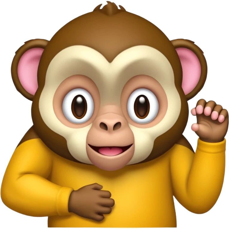 crie o emoji de um macaco rosa emoji