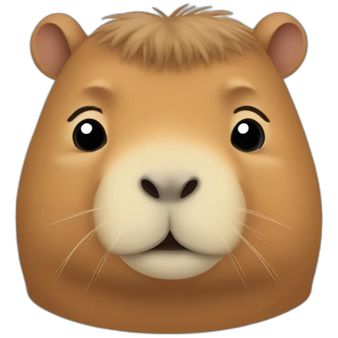 Cute little Chubby Capybara emoji