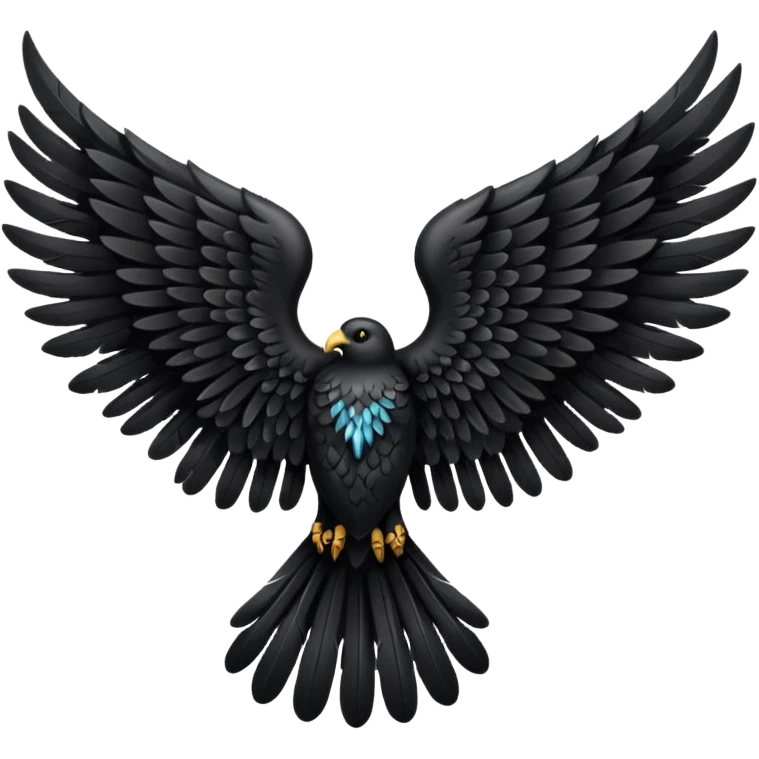 simple wing dark angel emoji