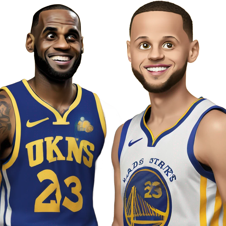 Lebron James and Stephen curry combined emoji