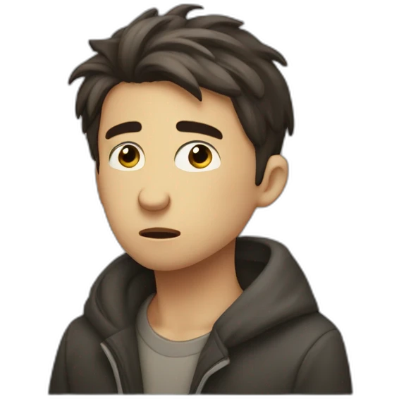 Garçon triste emoji