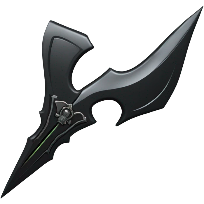 sci-fi black cross dagger emoji