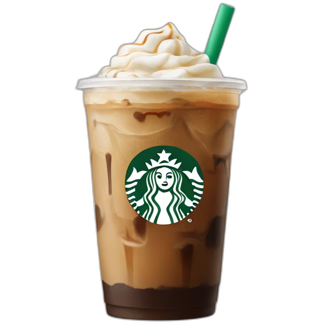 Starbucks ice coffee closed emoji