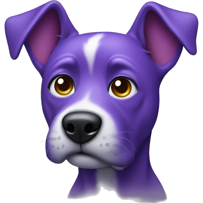 purple dog emoji