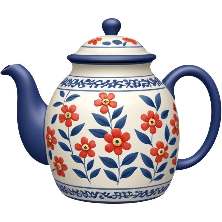 cylindrical teapot with design on it emoji