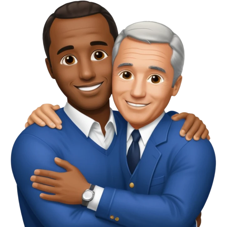 P diddy hugging jeffrey epstein emoji