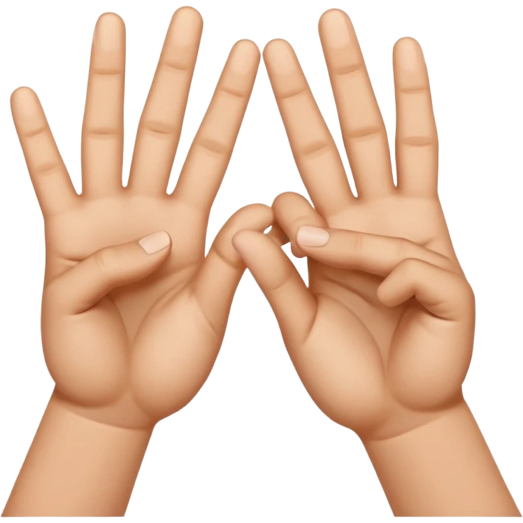Can you please create a copy and paste-able emoji  (iPhone) of Jameis Winston’s ‘eating Ws’ sign?  It’s basically the ring finger and middle fingers interlocked and the pinky and index fingers off to the side (thumb in). emoji