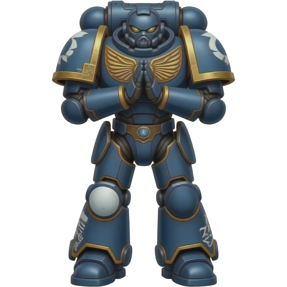 adeptus mechanicus mech pray to the front, not a space marine emoji