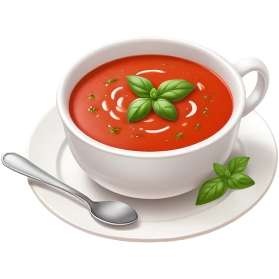 Tomato and basil bisque  emoji
