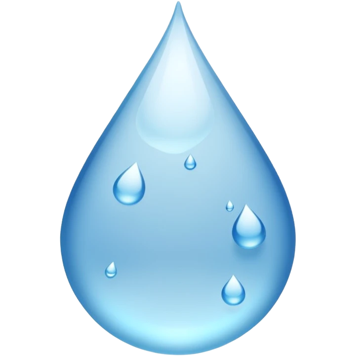 The drops is White  emoji
