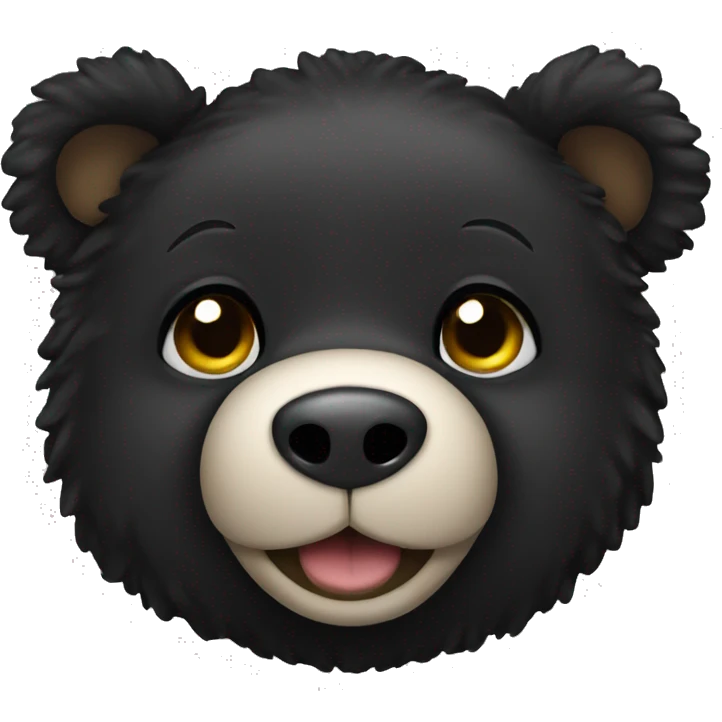 Black teddy bear emoji