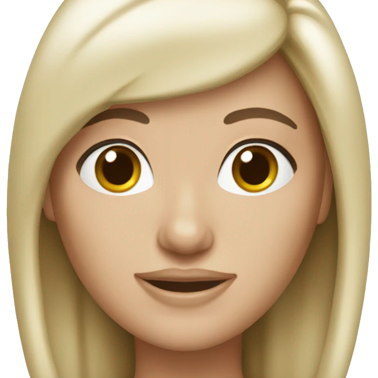 Brunette white barbi  emoji
