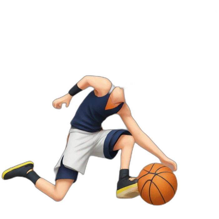 Naruto is playing basket emoji