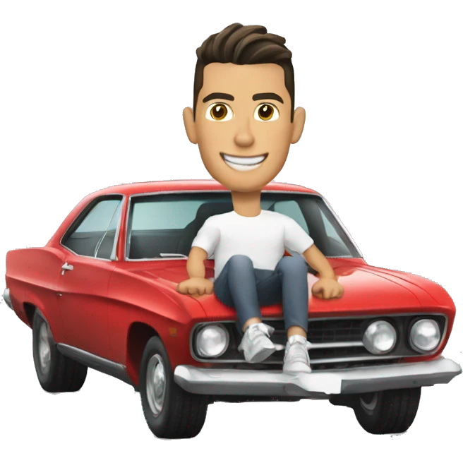 carro manejado por cristiano ronaldo emoji