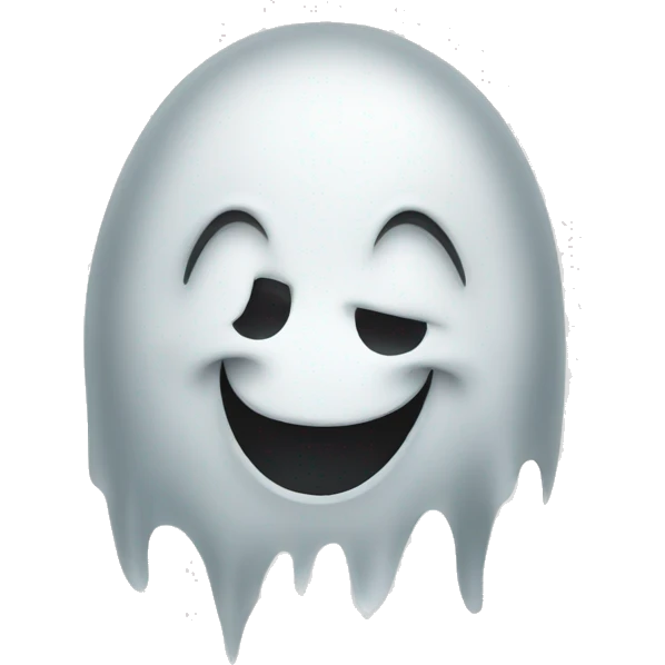 Ghost smilimg emoji