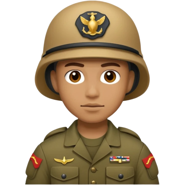 U.S. Marine in combat gear emoji