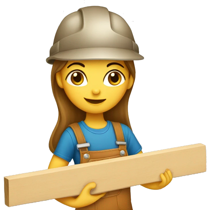 female carpenter working emoji
