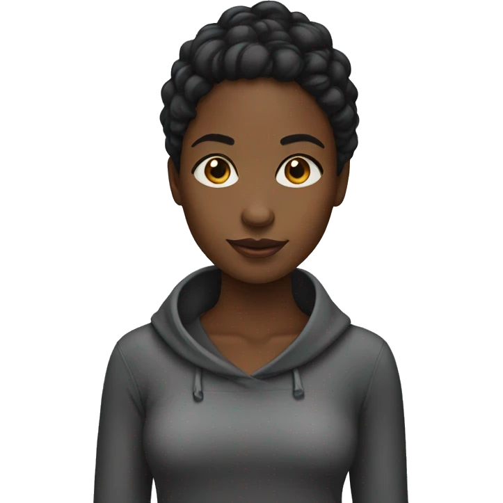 a black girl emoji
