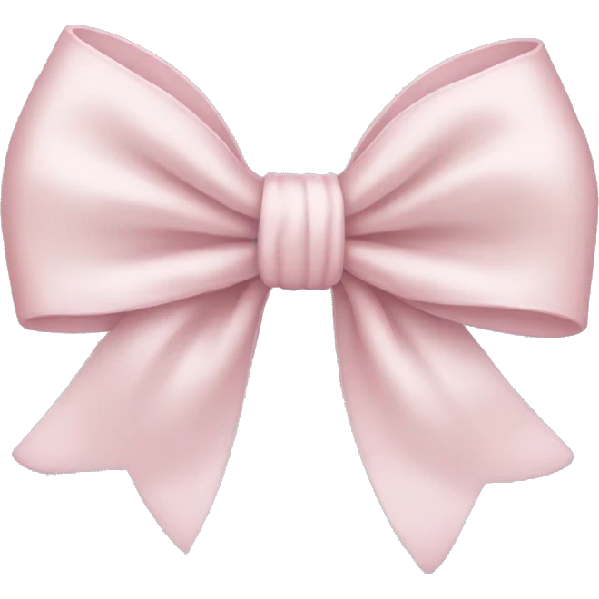 Pale Pink bow emoji
