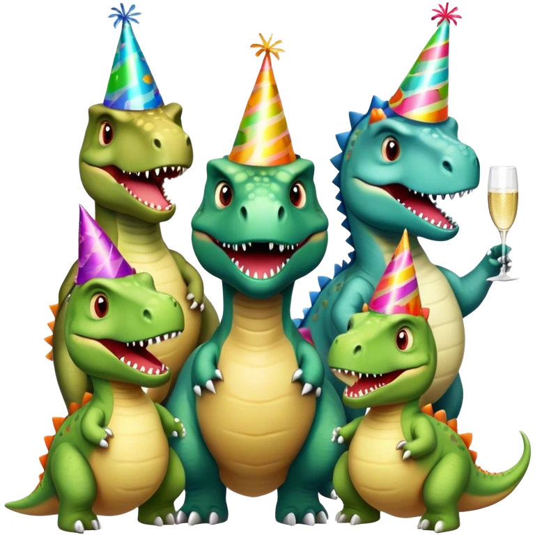 T Rex party  emoji