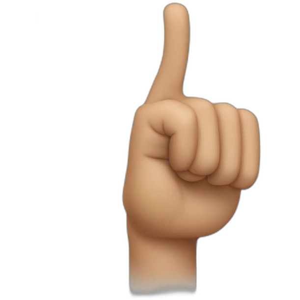 finger pointing forward emoji