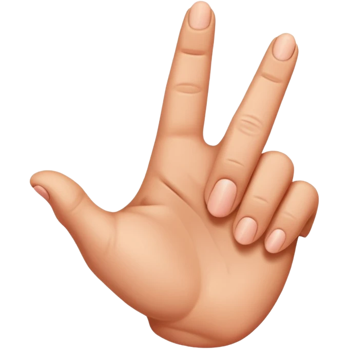 POINTING HAND emoji