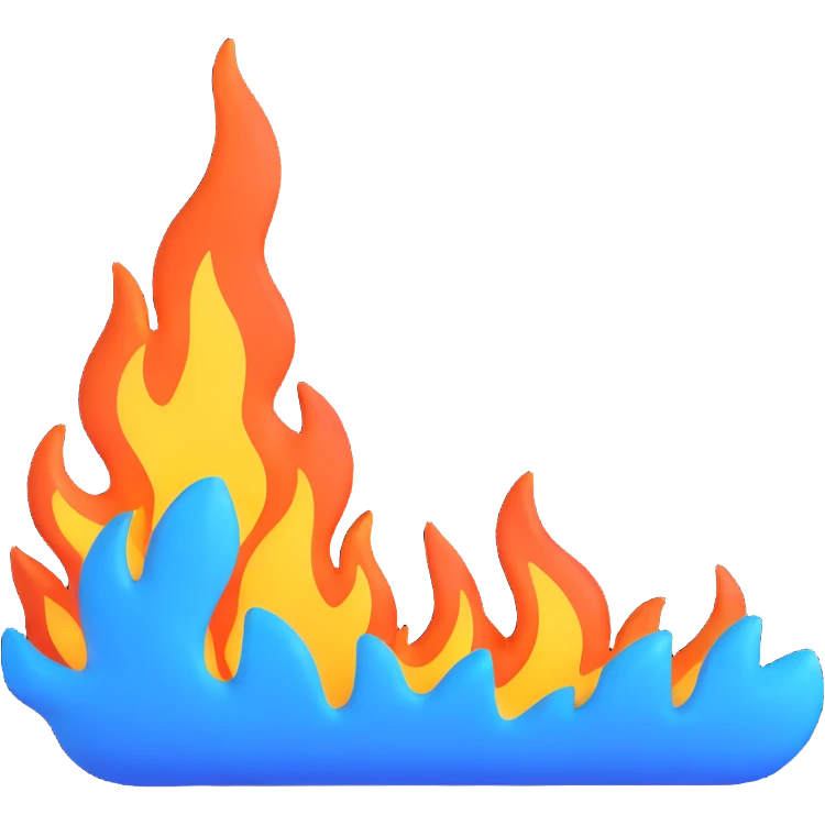 stretched fire streak emoji
