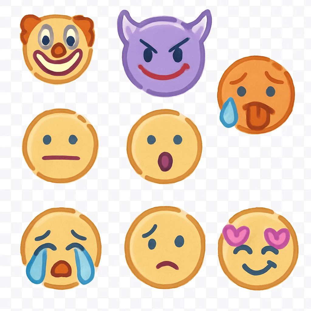 White horse standing emoji