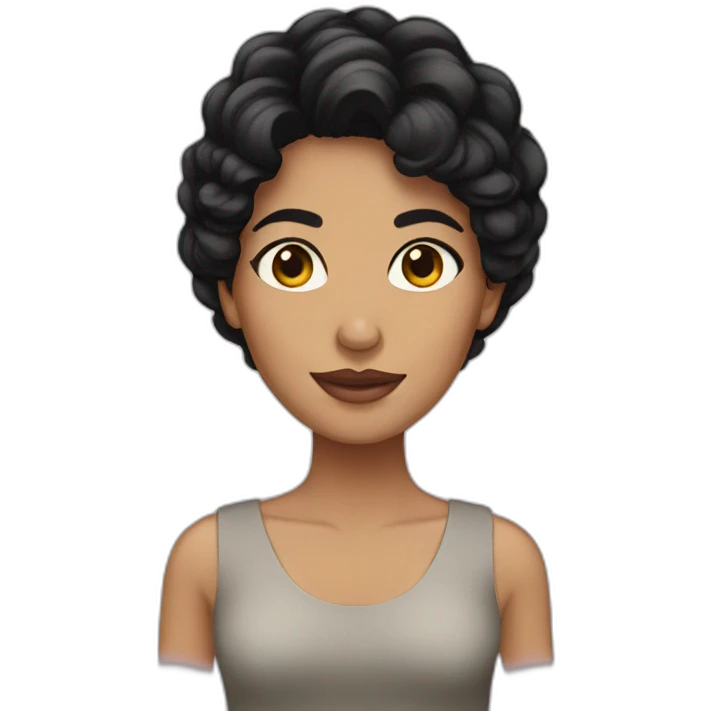woman spanish black haired emoji