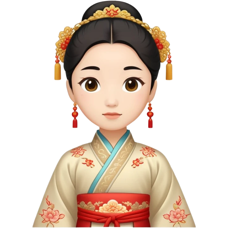 Chinese person wearing traditional hanfu emoji