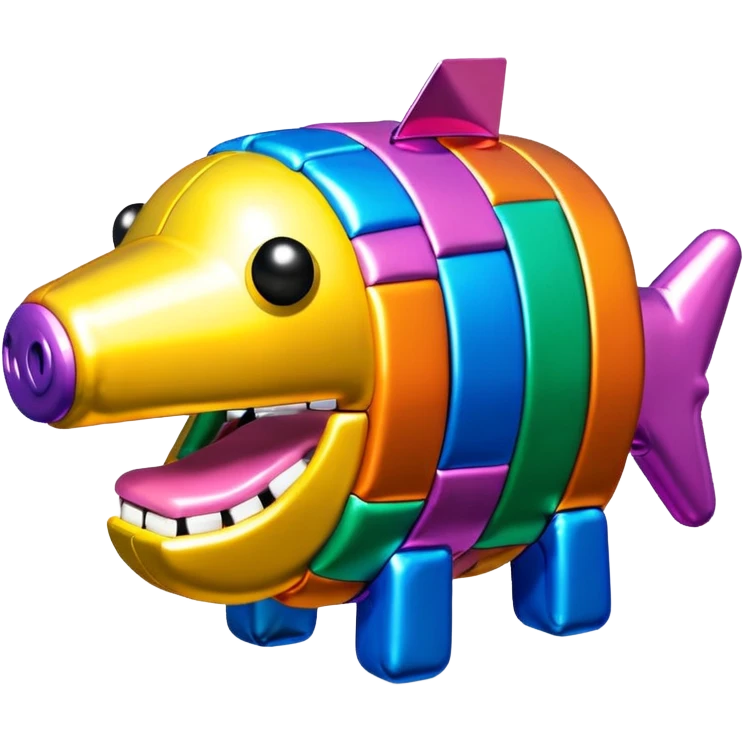   jeff koons style art SPAM pinata sculpture  emoji