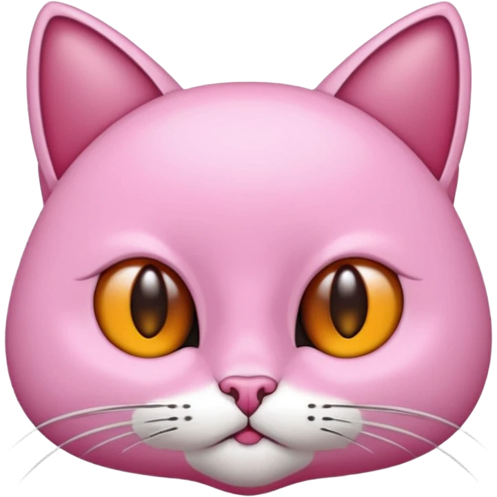 Pembe bir kedi kuyruğu İnce emoji