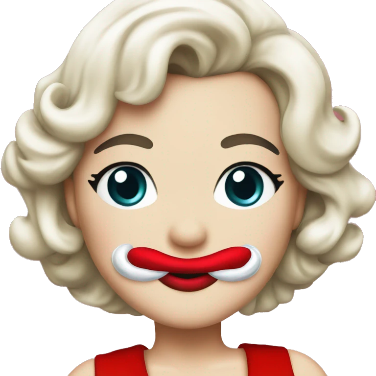 Marilyn Monroe Santa outfit emoji