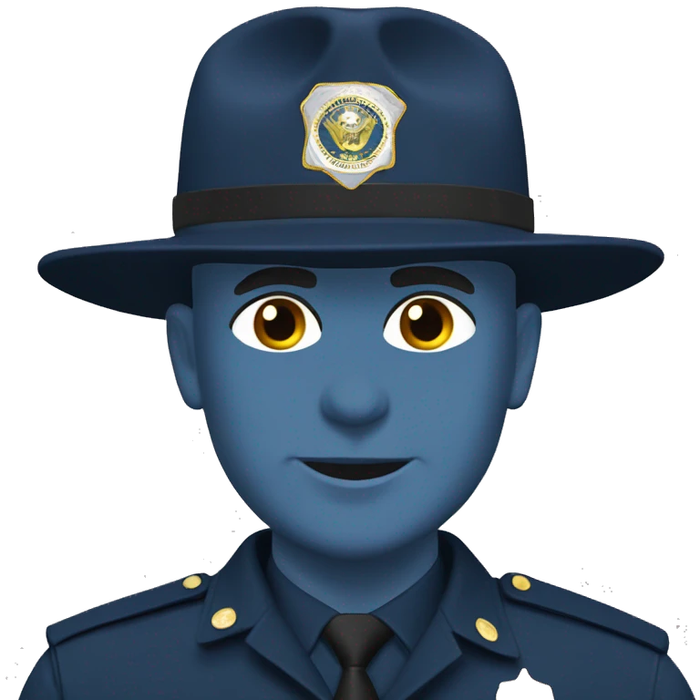Washington state trooper blue bald emoji