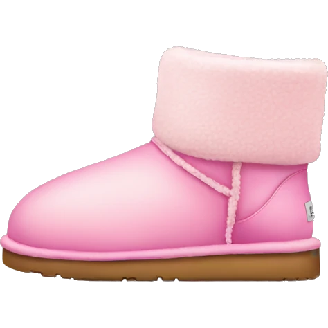 Cozy pink uggs emoji