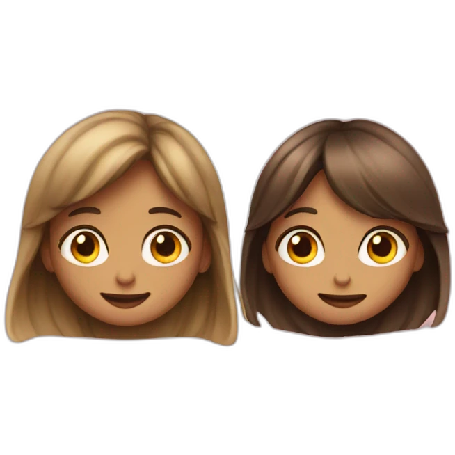 Boy and girl love emoji